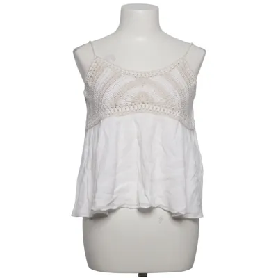 Crop top (Hvid, Beige) fra Zara Trafaluc Collection Bomuld, Viscose