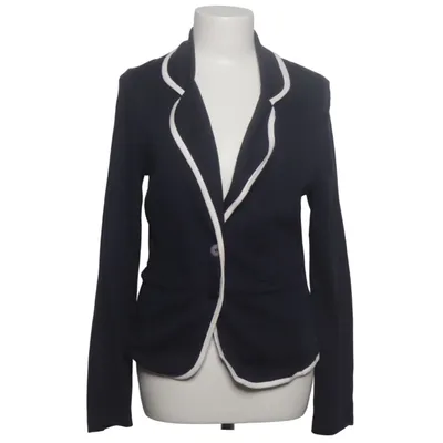 Blazer (Blauw, Wit) van Zero Katoen, Elastaan, Modal