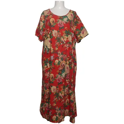 Dress (Red, Multicolored) from Gracila Cotton