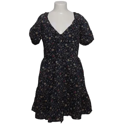 Jurk (Blauw, Meerkleurig) van Abercrombie & Fitch Katoen, Elastaan, Polyester