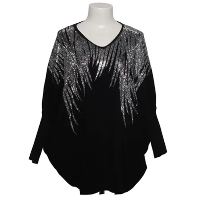 Topp (Svart, Silverfärgad) från Enzoria Polyester, Viskos
