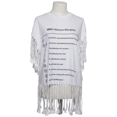 T-shirt (Hvid) fra MM6 by Maison Margiela Bomuld, Elastan