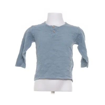 Henley shirt (Blauw) Katoen