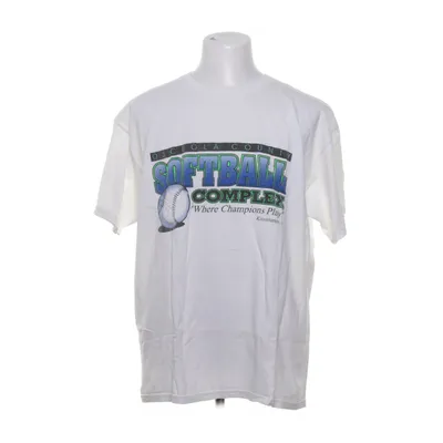 T-shirt (Vit, Flerfärgad) från Anvil Bomull