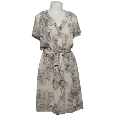 Jurk (Beige, Zwart) van H&M Modern Classic Polyester