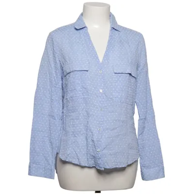 Skjorte (Blå, Hvid) fra Zara Basic Collection Bomuld