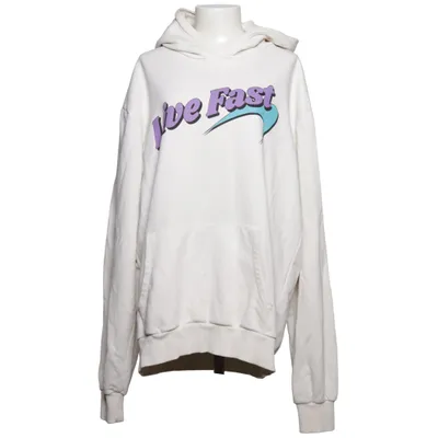 Huvtröja (Vit, Lila, Blå) från Lfdy Bomull, Polyester