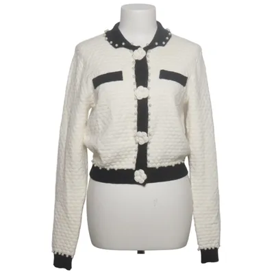 Cardigan (White, Black) from Fracomina Nylon, Polyester, Viscose