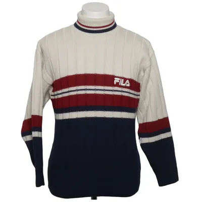 Turtleneck (White, Blue, Red) from Fila Acrylic, Wool