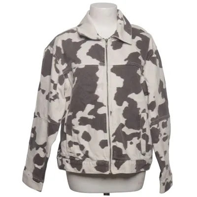 Jacke (Braun, Weiß) von Abercrombie & Fitch Baumwolle, Polyester