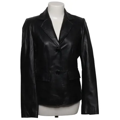 Læderblazer (Sort) fra TCM Læder, Polyester