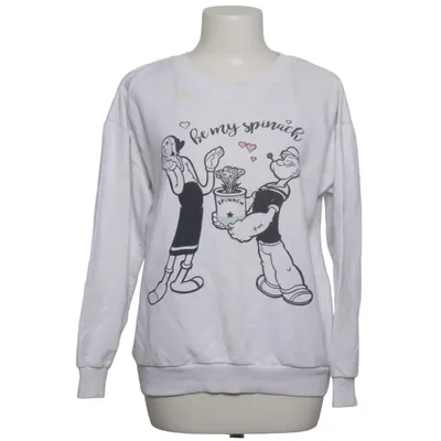 Collegetröja (Vit) från Popeye Bomull, Polyester
