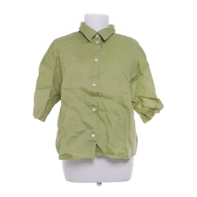 Korte mouwen shirt (Groen) van H&M Premium Quality Linnen