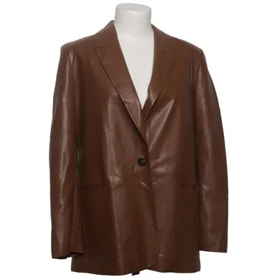 Blazer (Brown) from Dilvin Woman Polyester, Polyurethane