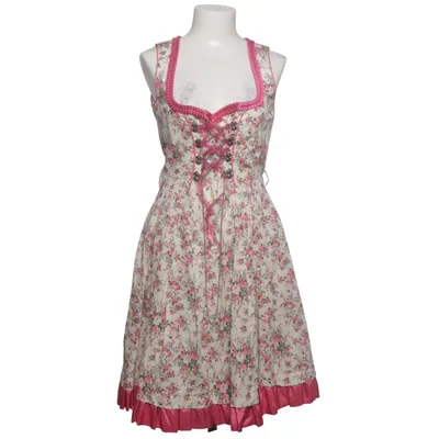 Dirndl (Beige, Pink, Multicolored) from Fuchs Trachtenmoden Cotton, Polyester