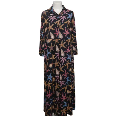 Robe chemise (Noir, Multicolore) de Yoek Élasthane, Polyester