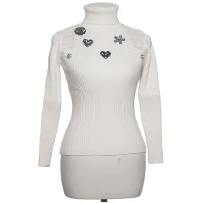 Pul à col roulé (Blanc) de Relish Polyamide, Polyester, Viscose