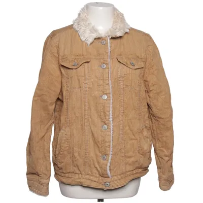 Lined denim jacket (Brown, White) from Denim Co Cotton, Polyester