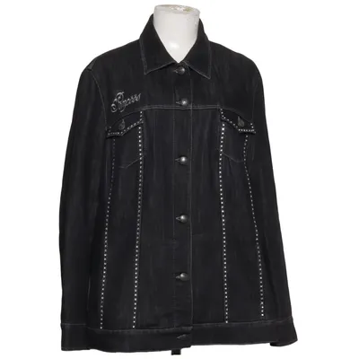 Denim jacket (Black) from Pompöös Cotton, Polyester