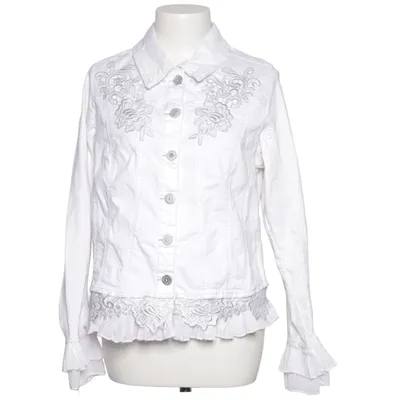 Denimjakke (Hvid) fra Tredy Bomuld, Elastan, Viscose