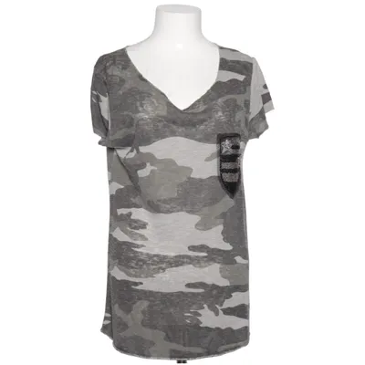 T-shirt (Gray, White) from Key Largo Polyester, Viscose