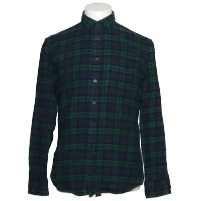 Chemise en flanelle (Bleu, Vert) de MR.F Coton