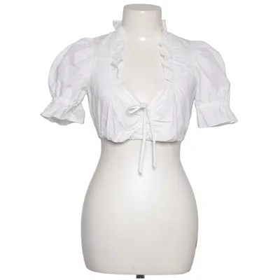 Dirndlblus (Vit) från Nockstein Trachten Bomull, Polyester