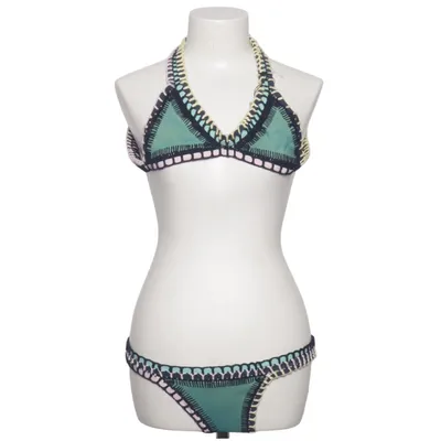Bikini (Grün, Blau, Pink) von Kiini Baumwolle, Elasthan, Polyamid, Polyester