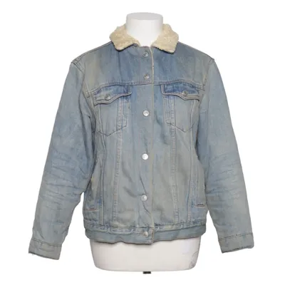 Fodrad jeansjacka (Blå, Beige) från Topshop Moto