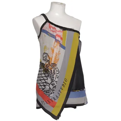 Top (Black, Multicolored) from Pianura Studio Elastane, Polyester, Silk