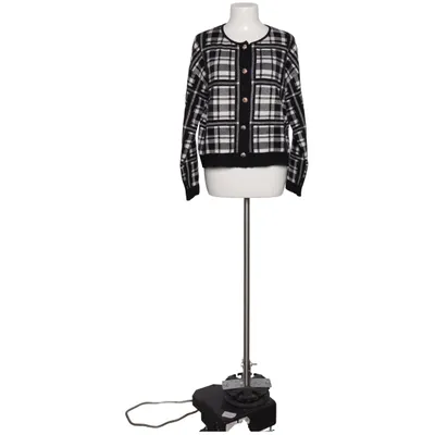 Cardigan (Sort, Hvid) fra Halston Polyamid, Polyester, Viscose