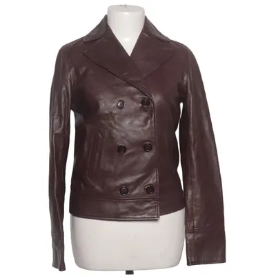 Läderjacka (Brun) från Cyrillus Skinn, Polyester