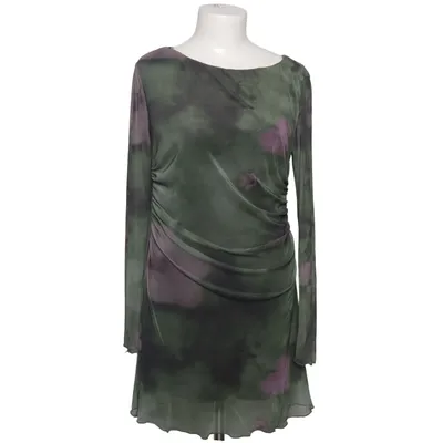 Kjole (Grøn, Lilla, Flerfarvet) fra Stradivarius Elastan, Polyester
