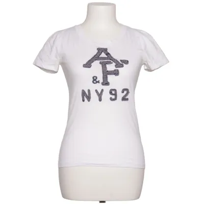 T-shirt (Vit) från Abercrombie & Fitch Bomull, Polyester