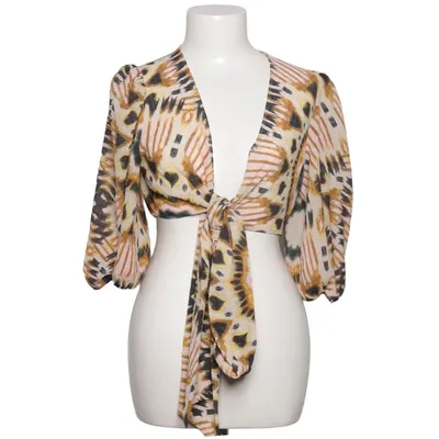 Crop top (Rose, Marron, Multicolore) de Ba&sh Élasthane, Polyester