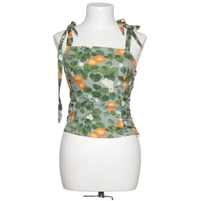 Crop top (Groen, Oranje, Wit) van Rihoas Polyester