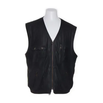 Leather vest (Black) from Italo Acetate, Polyamide