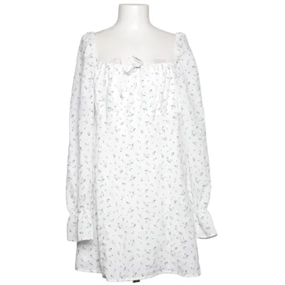 Kjole (Hvid, Blå) fra Divided by H&M Elastan, Polyester