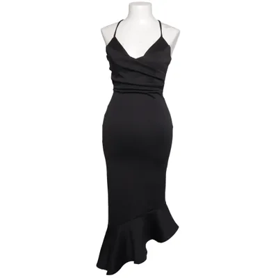 princess polly baby blue dress BLACK SATIN MAXI DRESS OPEN BACK RRP£55 *message main image 1