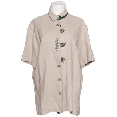 Chemise à manches courtes (Beige) de H. Moser Lin, Viscose