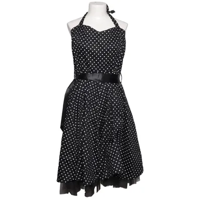 Kjole (Sort, Hvid) fra Hearts & Roses Bomuld, Elastan