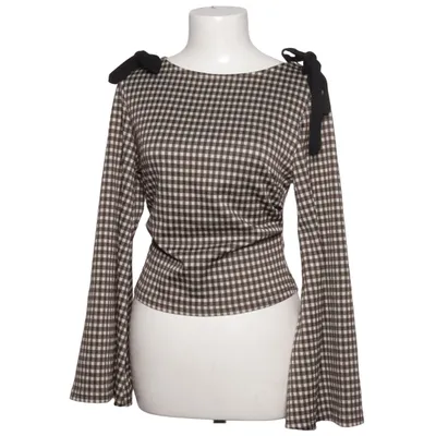 Blouse (Brown, White) from Cider Polyester