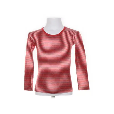 Lange mouwen shirt (Rood, Wit) van Wolle/Seide Zijde, Wol