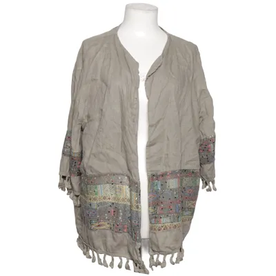 Cardigan (Gray, Multicolored) from Algo Bonito Linen