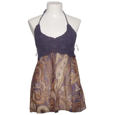 Halter neck top (Purple, Brown, Multicolored) from Broadway NYC Fashion Cotton