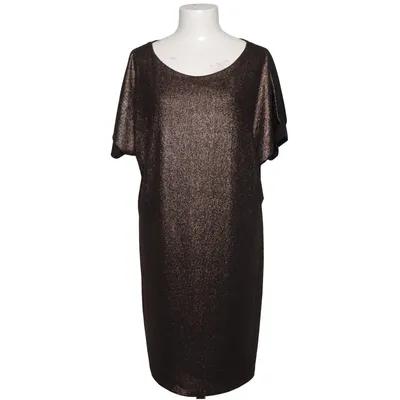 Kleid (Schwarz, Gold) von Revdelle Elasthan, Metallfaser, Polyamid, Polyester
