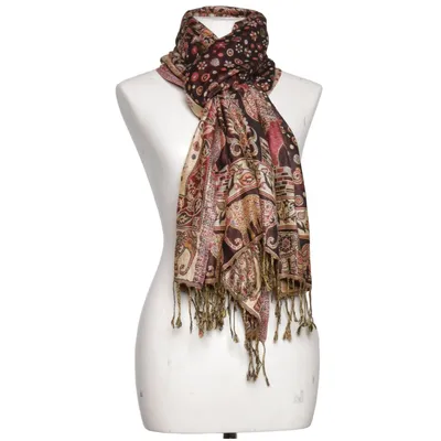 Sjaaltje (Beige, Meerkleurig) van Guru Shop Viscose