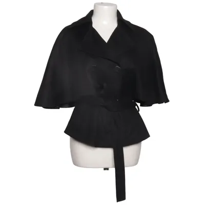 Cape (Black) from 123 Cashmere, Polyamide, Polyester, Wool