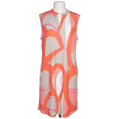 Kjole (Orange, Beige, Flerfarvet) fra Angelle Milan Elastan, Polyester, Viscose