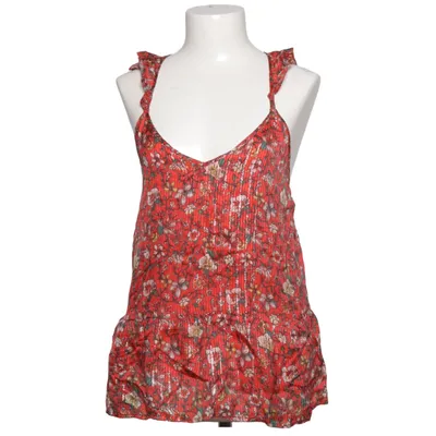 Halter neck top (Red, Multicolored) from Berenice Cotton, Metallic fiber, Viscose